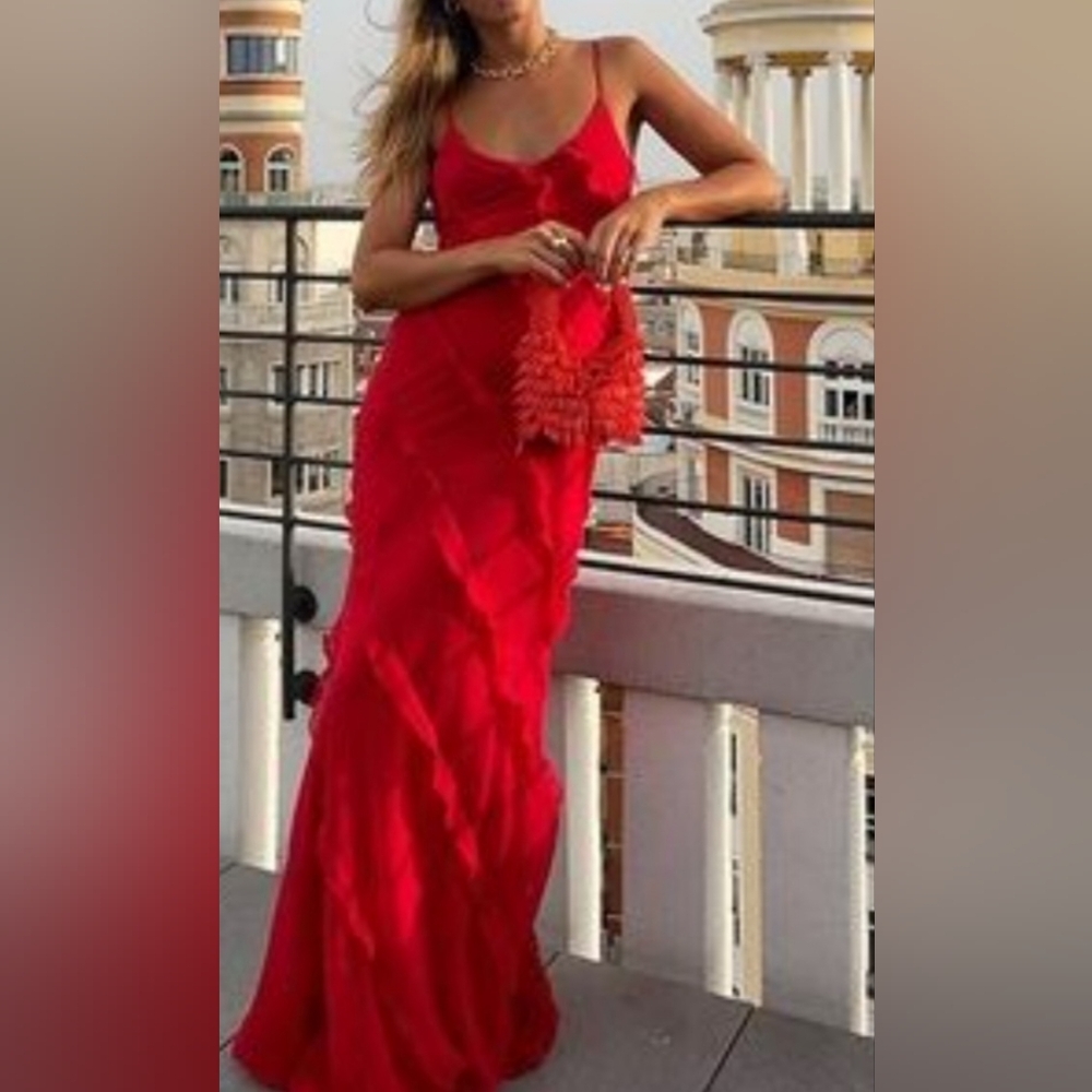 Size Small Red ladder dress by Commense